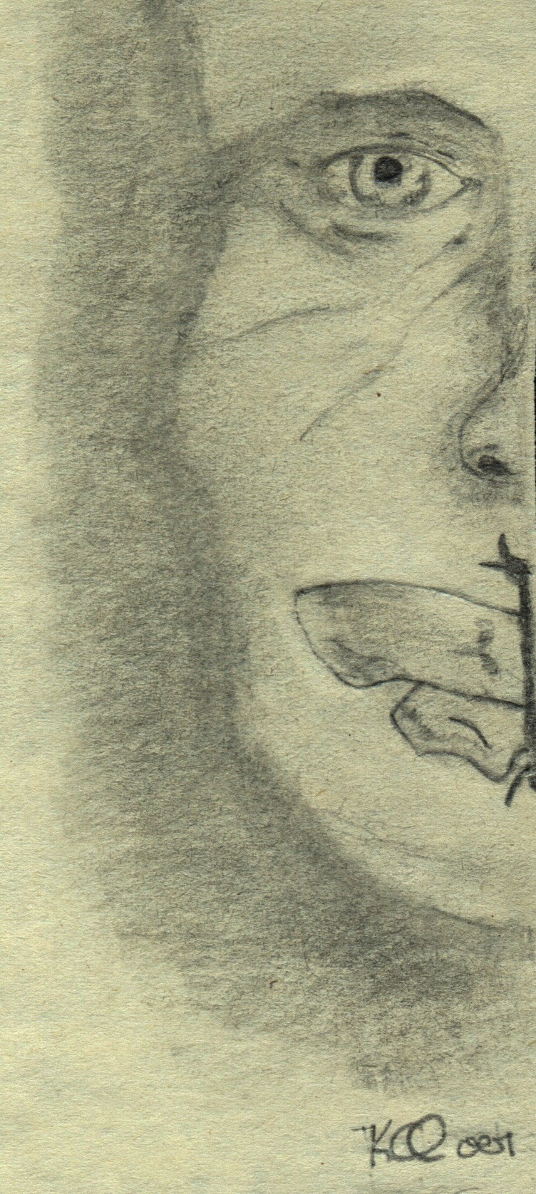 My Hopkins-As-Lecter Drawing